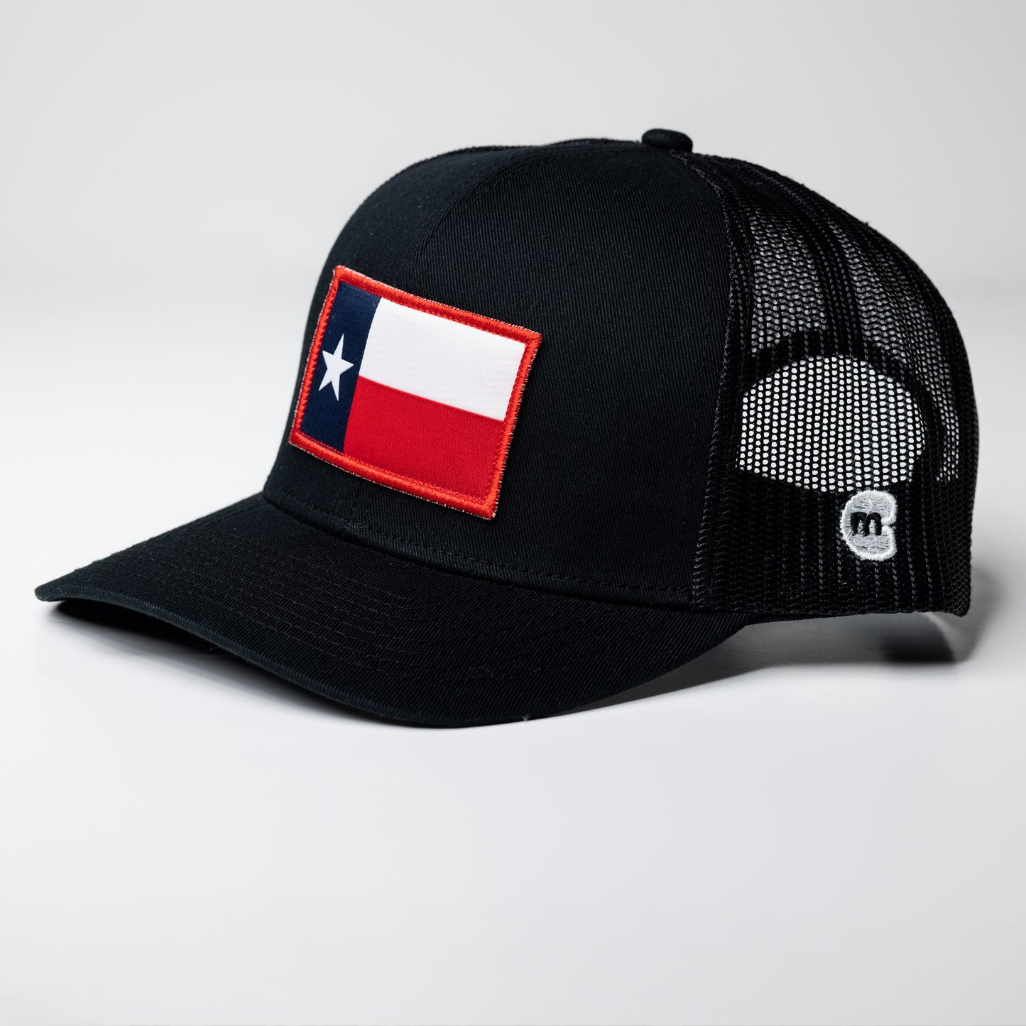 Texas Flag Trucker Cap | Black Snapback